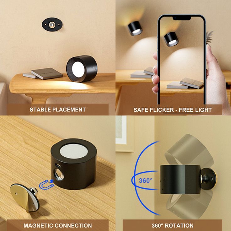 Lámpara Touch Magnética